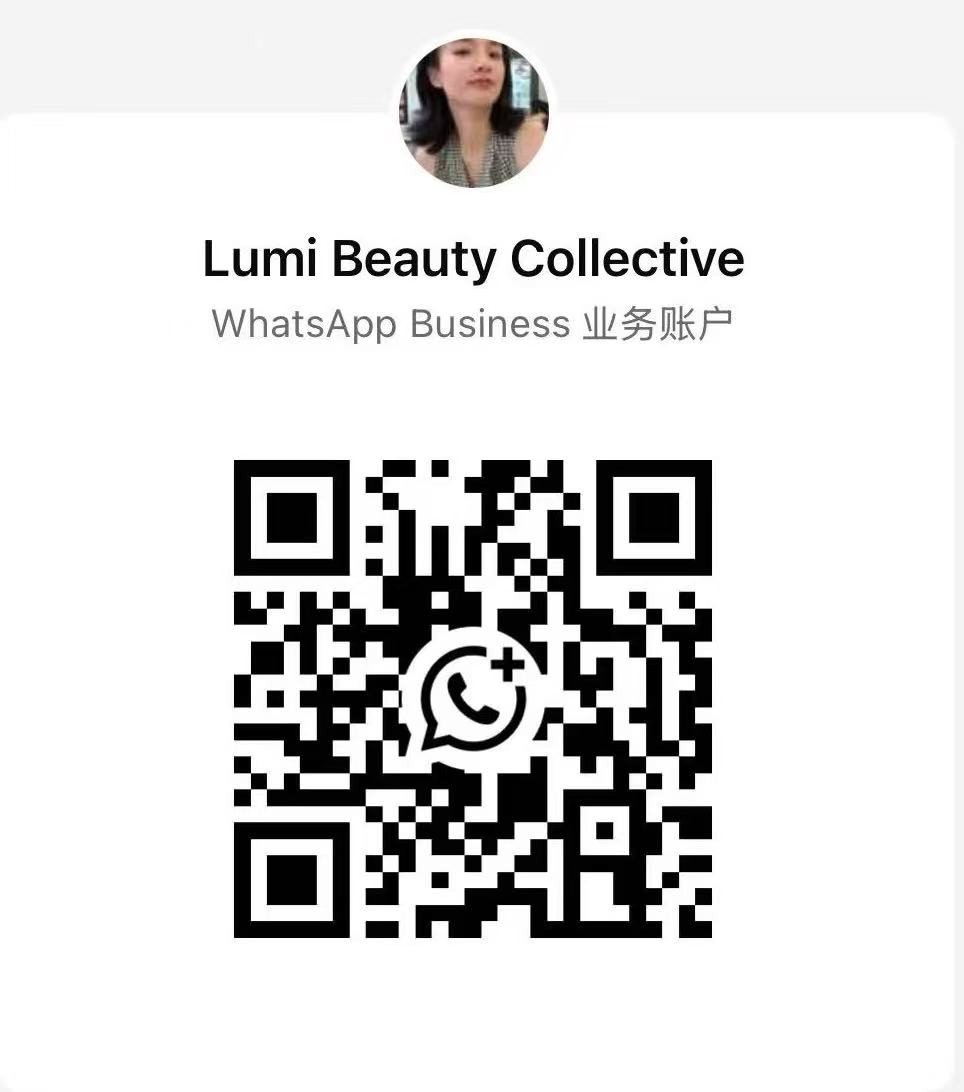 Home WhatsApp QR code - scan to chat with Lumi Beauty Collective